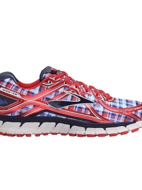 new men's 8 Brooks Adrenaline GTS 16 Boston 2016 Plaid Running Shoes Limited Ed